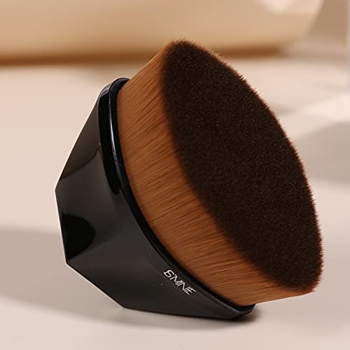 White Liquid Foundation Makeup with Flat Top Kabuki Brush - Face & Body