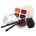 Ben Nye Creme Makeup Kit with Contour, Highlight, Rouge, Lip Color - Brown/Medium PK-5
