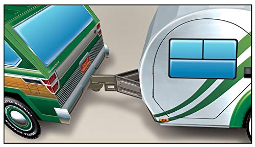 Travel USA Road Trip Centerpieces Set of 2 - 3D SUV and Camper Table Decorations