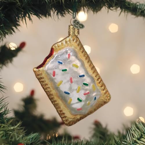Glass Toaster Pastry Ornament - Handcrafted Holiday Christmas Tree Decor