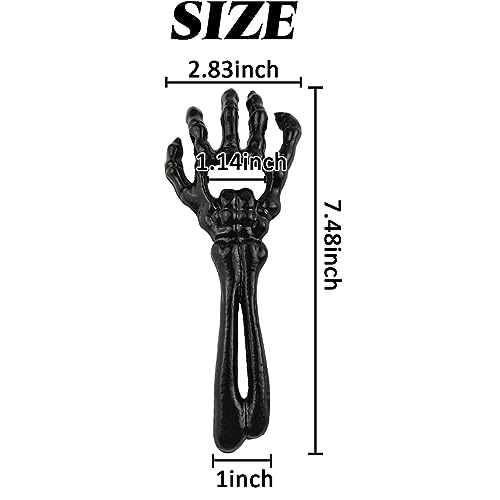 Cast Iron Skeleton Hand Bottle Opener - Halloween & Party Barware Gift