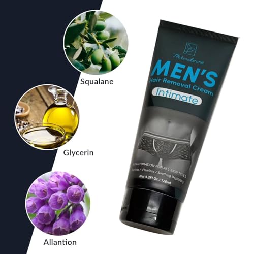 Men's Intimate Hair Removal Cream Painless & Effective for All Skin Types
