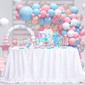 White Sequin Square Tablecloth 90x90 Inch Wedding & Party Decoration