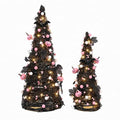 Pink Lighted Halloween Tree - Black Halloween Decorations for Home - Variation of THIS listing