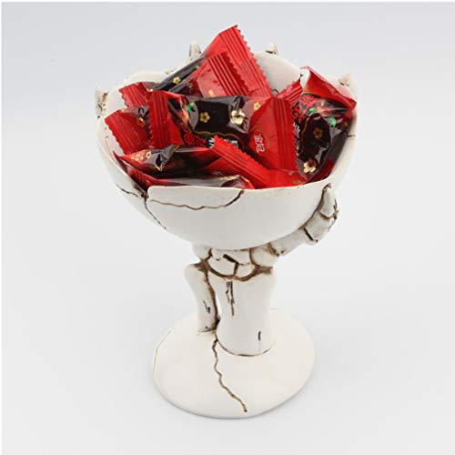 Skeleton Hands Candy Holder Halloween Bowl for Trick-or-Treat & Party Decor