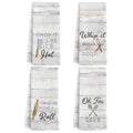 Funny Chef Kitchen Towels Set of 4 - Farmhouse Hand Dish Tea Towels - Gnmduw