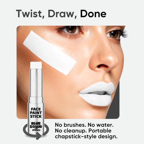 White Face Paint Stick - Waterproof, Hypoallergenic, Vegan Body & Cosplay Makeup