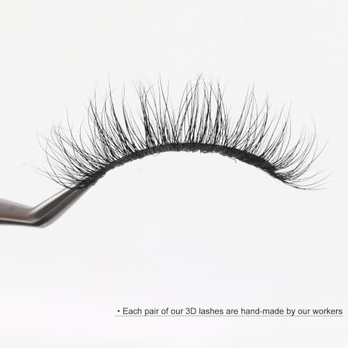 False Eyelashes 3D Mink Lashes A11 - Luxurious Natural Black Reusable Fake Eyelashes