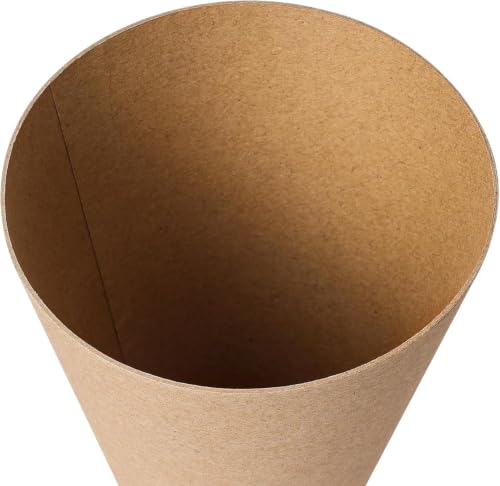 14 Inch Thick Paper Mache Cones for Holiday Crafts and Decorations - Set of 6