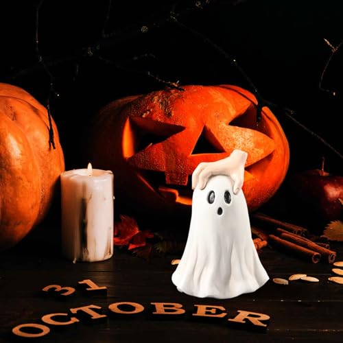 Halloween Decorations Indoor Ghost Decor - Hand Ghost Figurine for Spooky Festive Atmosphere