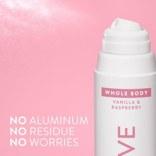 Native Whole Body Deodorant Spray - 72 Hour Aluminum-Free Formula, Vanilla & Raspberry, 3.5oz