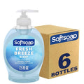 Liquid Hand Soap with Moisturizers - Fresh Breeze Scent, 7.5 fl oz Pump, Pack of 6