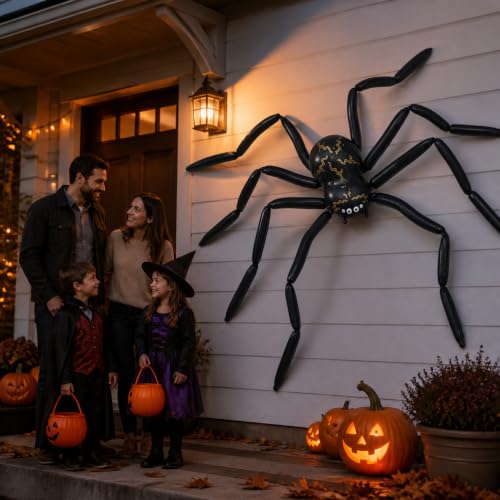 Giant Halloween Spider Balloon 10.2FT Outdoor Yard Decorations - Spooky Party Decor