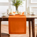 Pure Linen Pumpkin Table Runner - Sonoma 14 x 90 Inch, Handcrafted