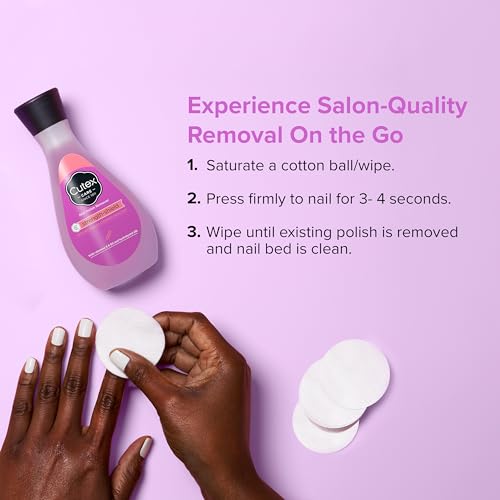 Cutex Strength Shield Nail Polish Remover - 6.7 Fl Oz with Vitamins E & B5, Silk, Pack of 1