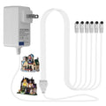6-Port 4.5V Power Adapter for Lemax Christmas & Halloween Village Lighting