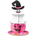 Pink Little Boo Halloween Cupcake Stand 3-Tier Dessert Tower Cardboard