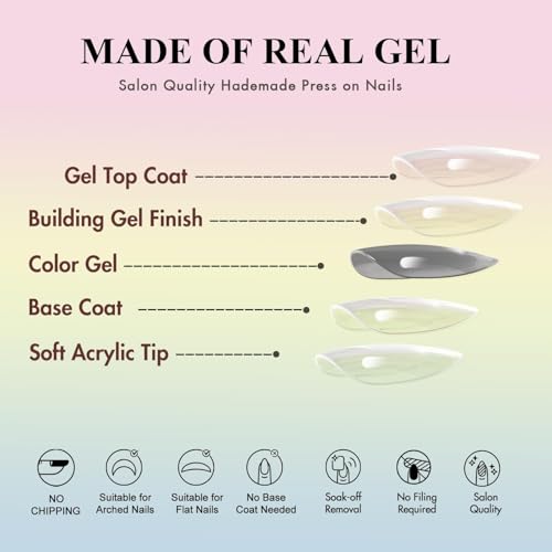 Red Cat Eye Press On Nails Short Oval Glitter Fake Nails with Glue - Reusable