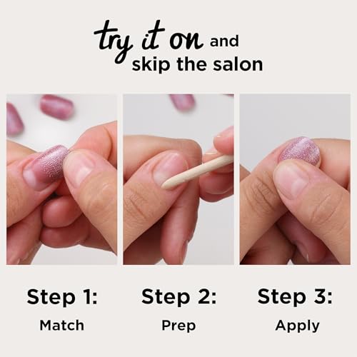 Coffin Shape Press-On Nails - Soul Pink, 30 Count, Quick & Non-Damaging Application - Variation of THIS listing