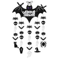 Halloween Hanging Decorations Kit - Bat, Ghost, Spider, Pumpkin Wall & Door Decor