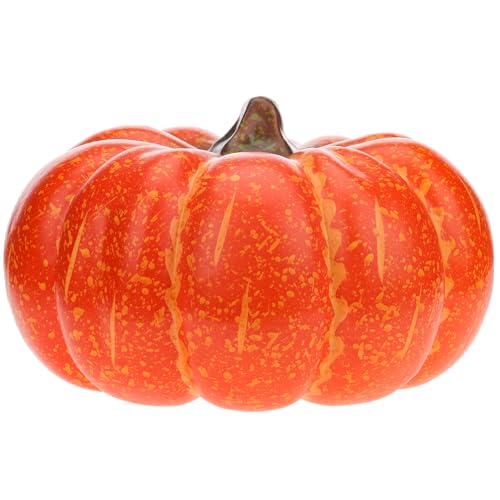 Gresorth 11.8 Inch Artificial Large Pumpkin Fake Orange - 1 Pc