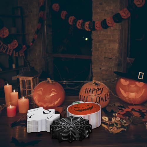 Halloween Paper Napkins 13x13 Inch 120 Pack Spooky Party Disposable Tableware