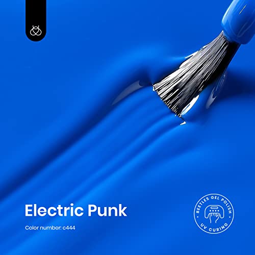 Blue Gel Nail Polish - Electric Punk D - Creme Blue 15ML Bright Blue