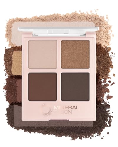 Mineral Fusion Eyeshadow Palette Coffee Break - 0.25 Ounce Vegan Makeup Set