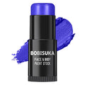 Blue Face & Body Paint Stick - Waterproof, Blendable for Halloween, Cosplay & Sports