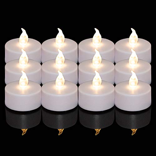 LED Flameless Tea Lights 150 Pack Warm White Battery Operated Safe Decor