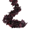 Artificial Autumn Maple Garland - Wine Red Fall Hanging Vine, 2 Pack