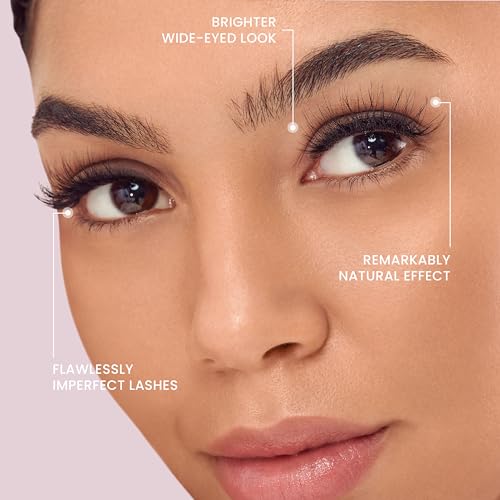 False Eyelashes Neo Pack of 4, 12-14mm Natural Reusable Clusters - Easy to Apply