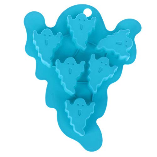 Halloween Silicone Candy Mold Set - Ghost & Skeleton Shapes, 13 Cavities