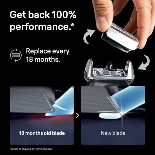Braun Series 8 83M Electric Shaver Head Replacement Cassette - 1 Pack