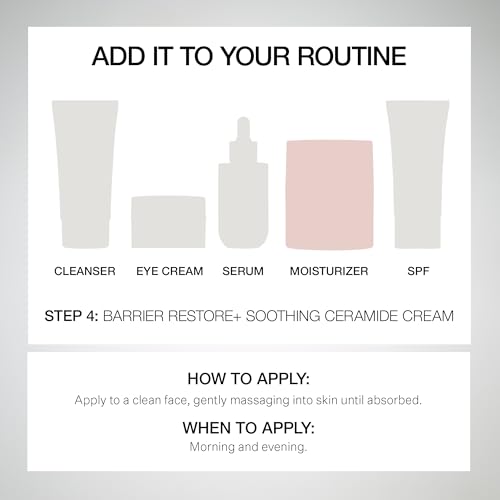 StriVectin Barrier Restore + Soothing Ceramide Cream with Ceramides + Niacinamide, Hydrating & Soothing, Fragrance‑Free, Turmeric, Face & Neck Moisturizer