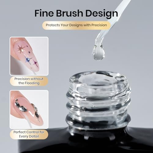 Beetles Liner Gel Top Coat for Nail Art - J-Clear-1 Precision Sealing