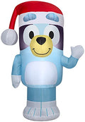 Bluey Christmas Inflatable with Santa Hat - 3.5 FT Lighted Yard Decoration