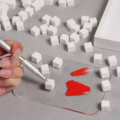 Ombre Nail Sponges with Grabbing Pen - 100 Mini Manicure Tools for Gradient & Aura Nail Art
