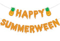 Summer Halloween Banner Spooky & Summer Theme Party Decor