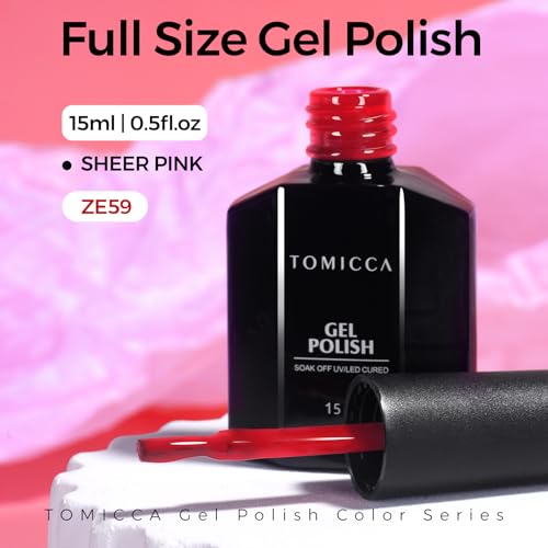 Red Gel Nail Polish 15ml - Long Lasting Soak Off UV LED Manicure - Ruby Red Variation