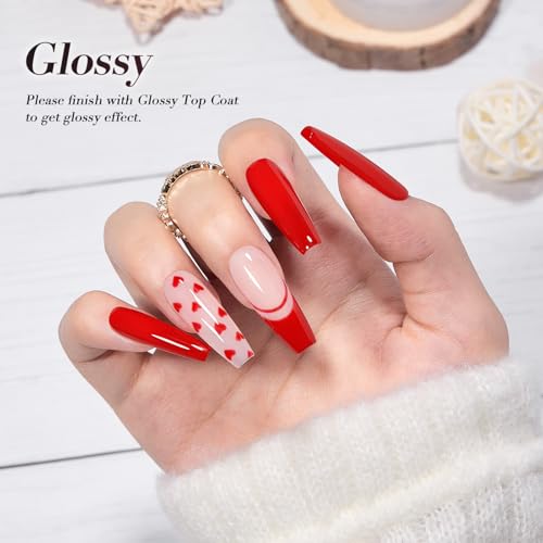 Red Nail Polish 12ml Quick Dry Lacquer for Nail Art & Manicure