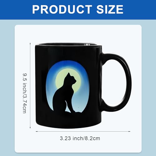 Black Cat Mug - Gothic-Inspired Ceramic Coffee & Tea Cup for Cat Lovers