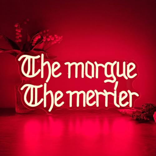 Dark Humor Gothic Neon Sign - Spooky LED Wall Decor for Bars & Rooms