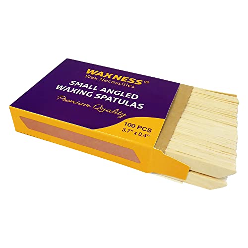 Small Waxing Spatula Applicator Wooden 100 Pack for Body Hair Removal