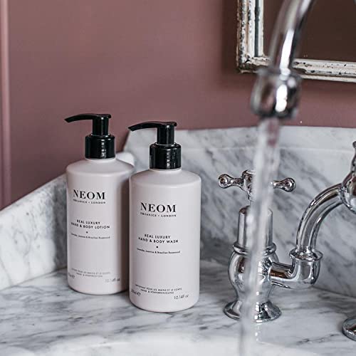 Neom – Luxury Hand & Body Wash | Lavender, Jasmine & Sandalwood | Gently Cleanses & Softens, 300ml