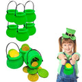 6-Pack Green Candy Cauldron Kettles for Parties, Halloween & St. Patrick's Day