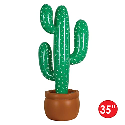 Inflatable Cactus Decor Pack - 2 Large Southwest Desert Party Decorations