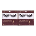False Eyelashes C Curl Natural Look 2 Pack Salon Lash Extension Effect
