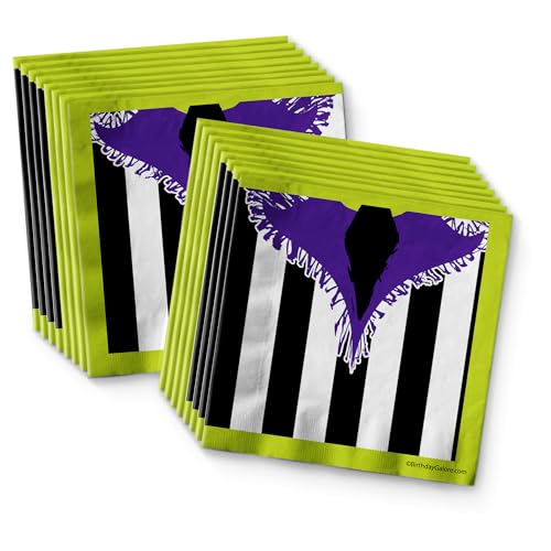 Halloween Ghost Tableware Set for 16 - Beetlejuice Party Supplies - Variation of THIS listing