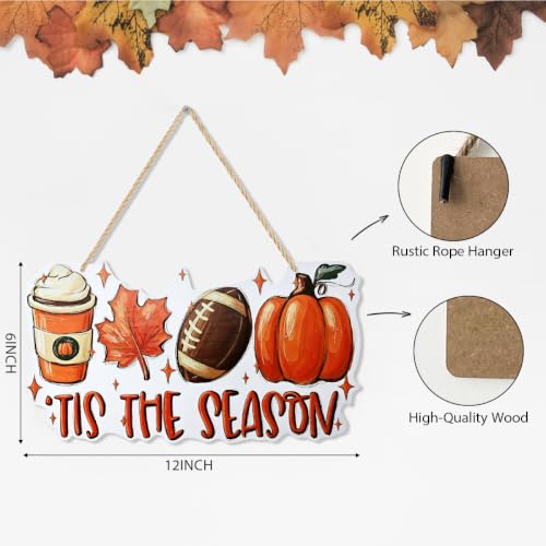 Fall Wooden Sign for Home & Front Door Decor - Season02